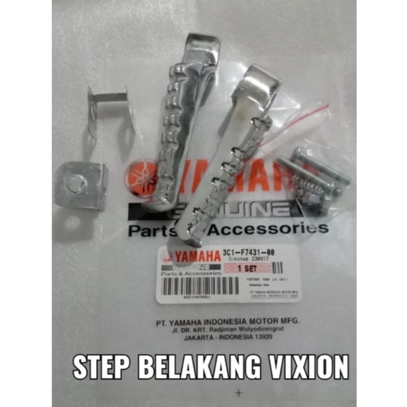 foot step belakang Yamaha Vixion f1zr vega r Vega ZR mx