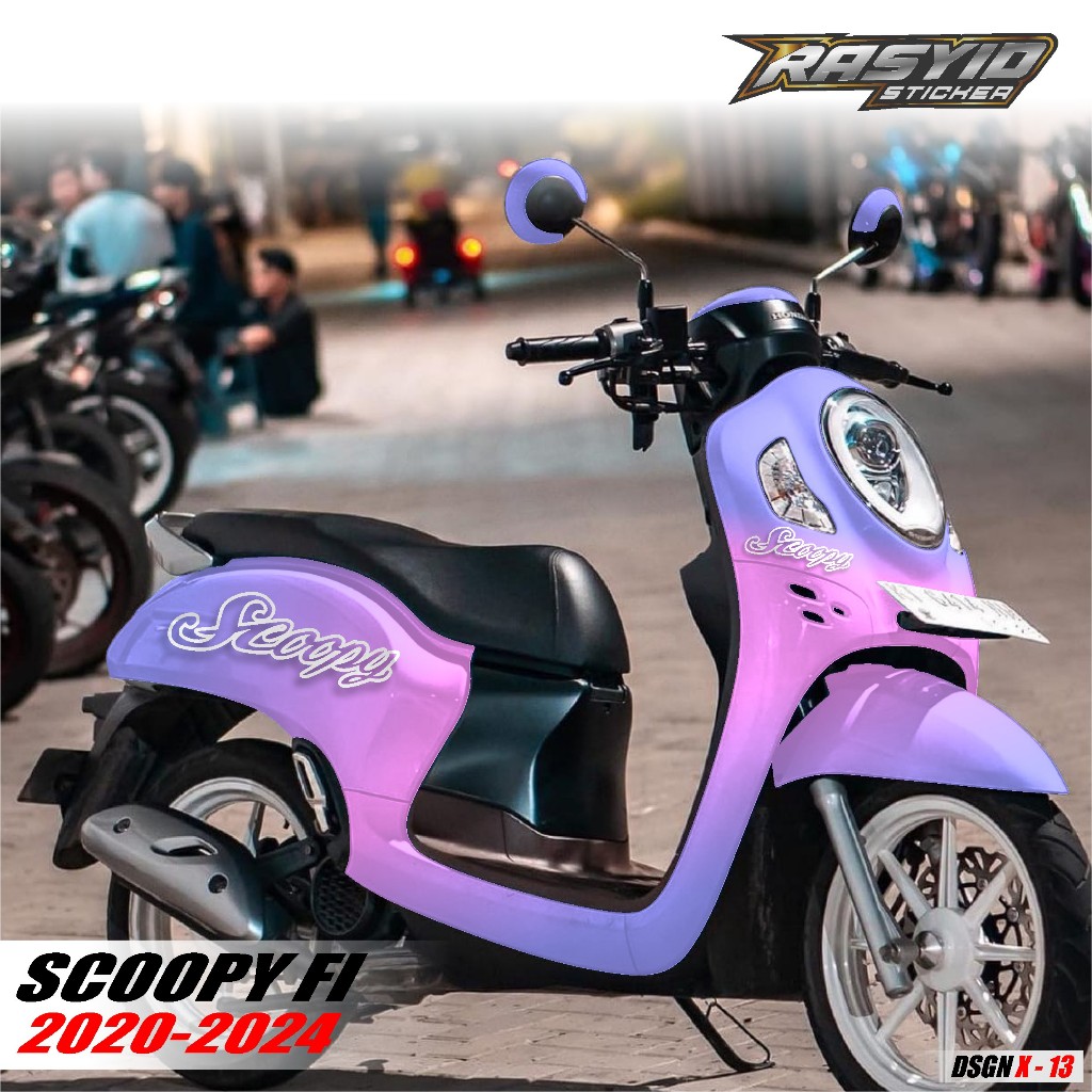 COD Sticker Decal Full Body Motor Honda Scoopy Prestige Tahun 2020 2021 2022 2023 2024 Sticker Scoop