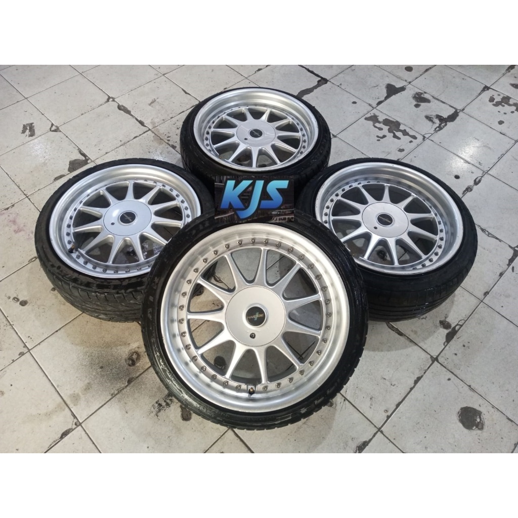 Velg Racing Hartge Bekas Ring 17 Pcd 4x100 4x114 Ban Bonus R17 Buat Vios Yaris Jazz Avanza Xenia Pel