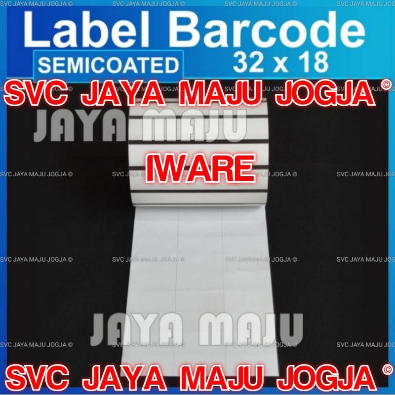 

[ IWARE ] 32 X 18 BLACKMARK - 3 LINE SEMICOATED - FACE IN - ISI 5.000 PCS || CORE 1" || LABEL BARCODE THERMAL TRANSFER PAKAI RIBBON - ACCESSORIES FASHION GARMEN || 32X18 BLACK MARK - PB420T PB 420T PB 342C PB830L PB 830L - ISI 5000 PROMO