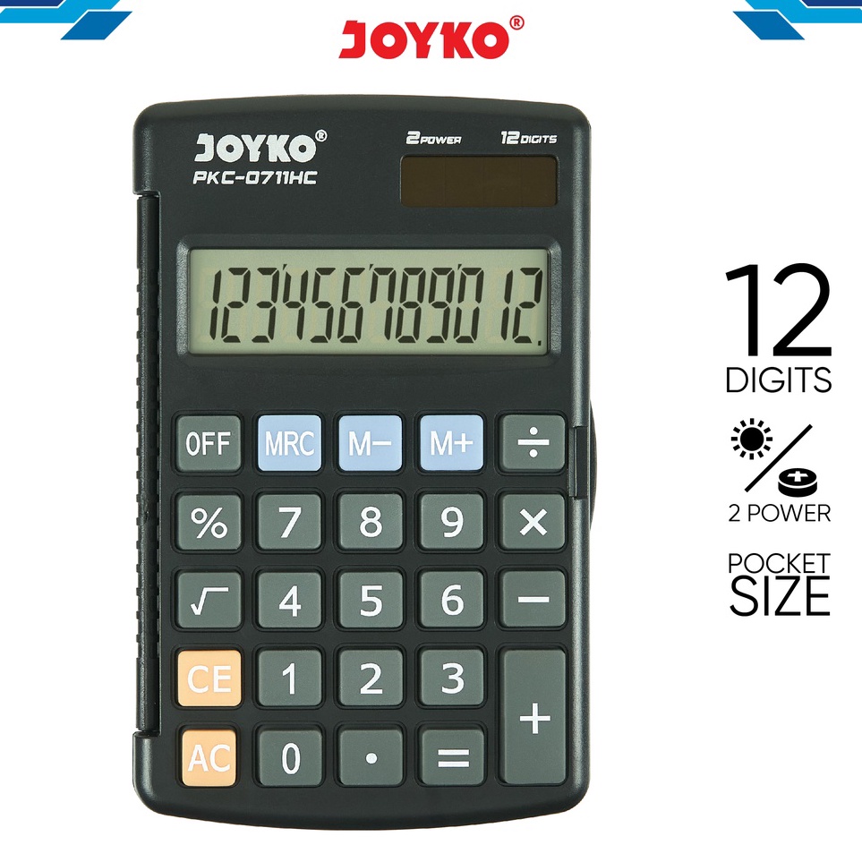 

Get Quality Calculator Kalkulator Joyko PKC711HC 12 Digits