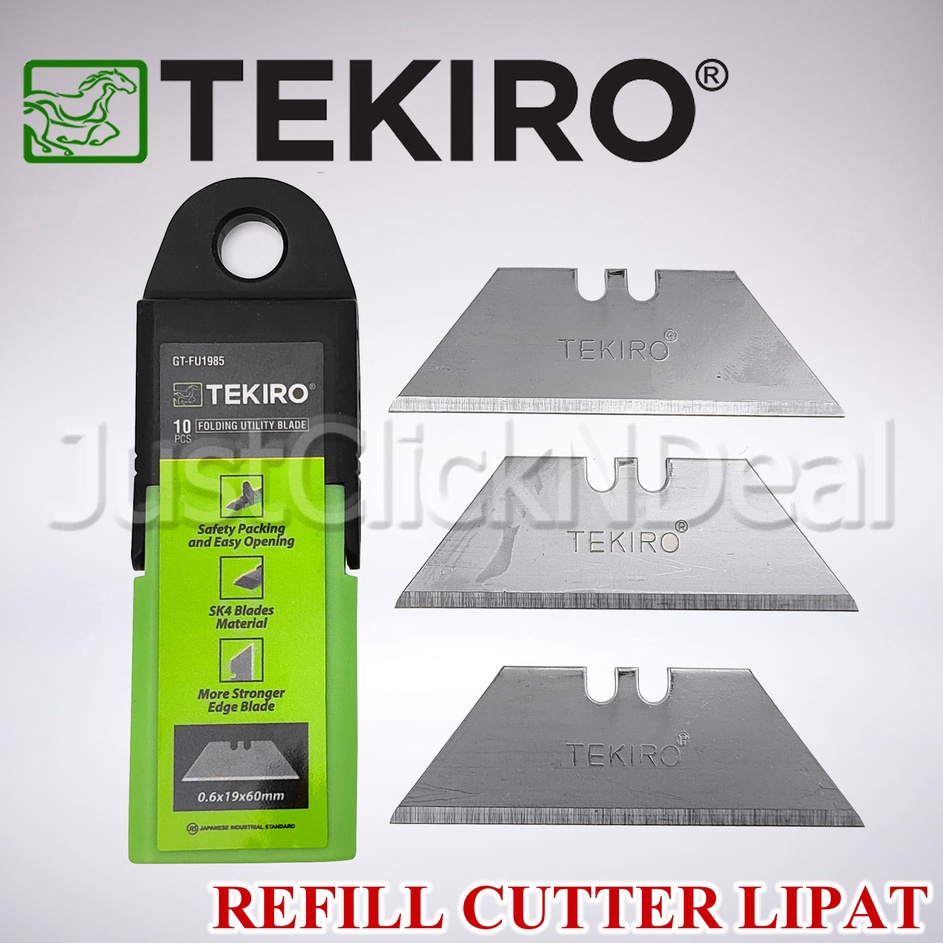 

Paling Laris Tekiro Isi Pisau Cutter Lipat 1 pcs Folding Utility Blade Refill