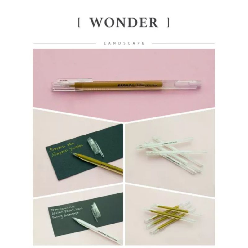 

WHITE AND GOLD PULPEN GEL ALAT TULIS SIMPLE ELEGAN BOLPOIN PENA GEL STATIONARY STANDARD