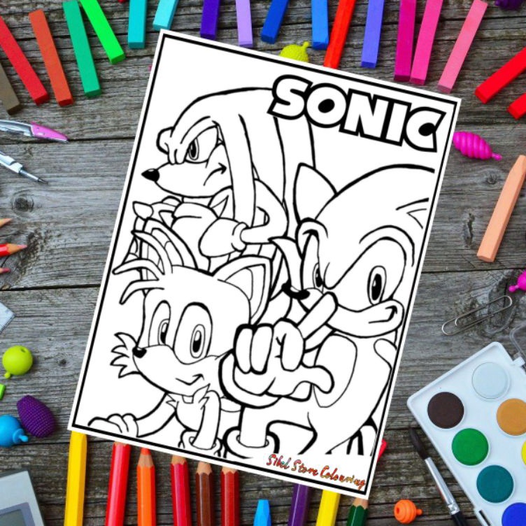 

Hemat Pilihan Kertas Mewarnai Gambar Anak Tema Sonic 2 Kertas Brief Card