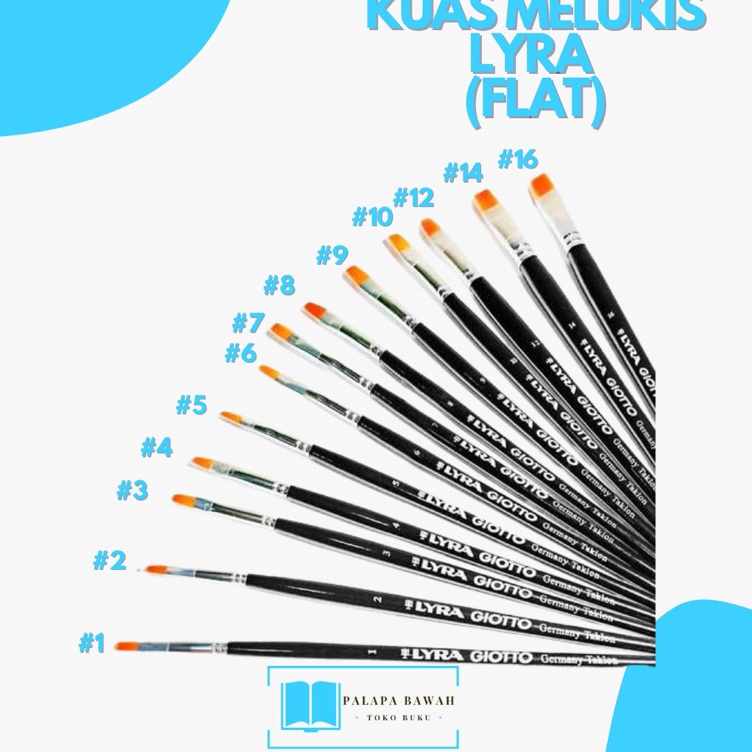 

Paling Favorit Kuas Lukis Lyra Giotto flat Lyra Giotto flat Brush per pc