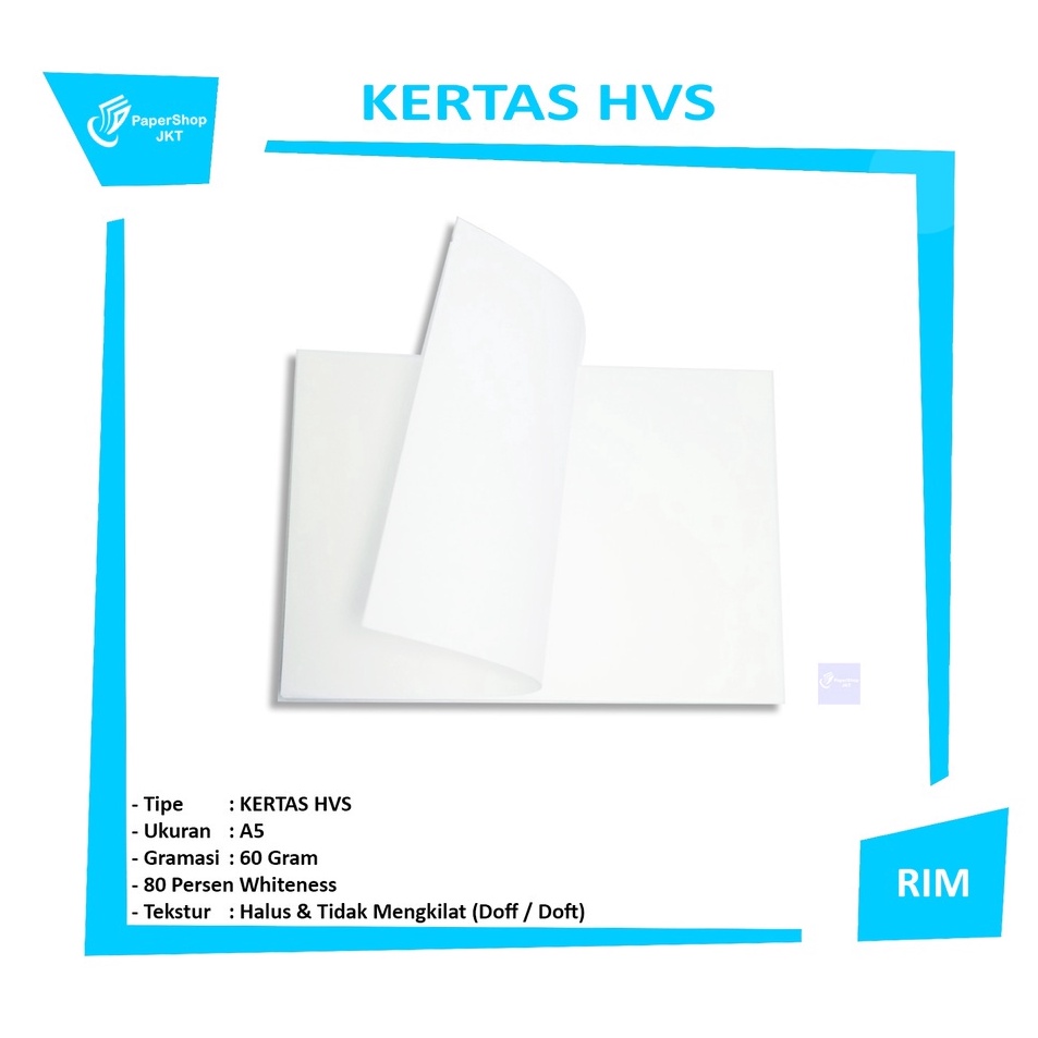 

Langsung Dibeli PSJ A5 Kertas HVS 6 Gram Rim