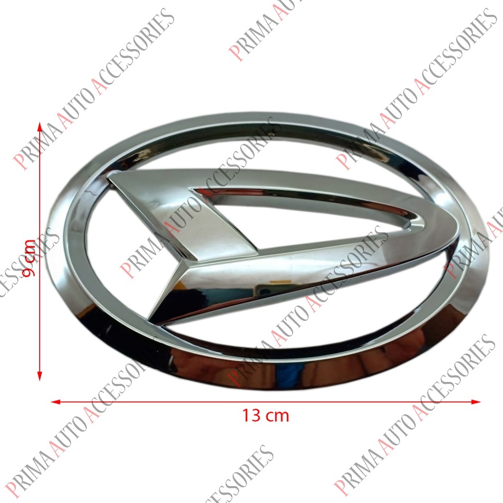 KODE X15Z Emblem Logo Mobil DAIHATSU CHROME 13 cm Xenia 212  222 Belakang