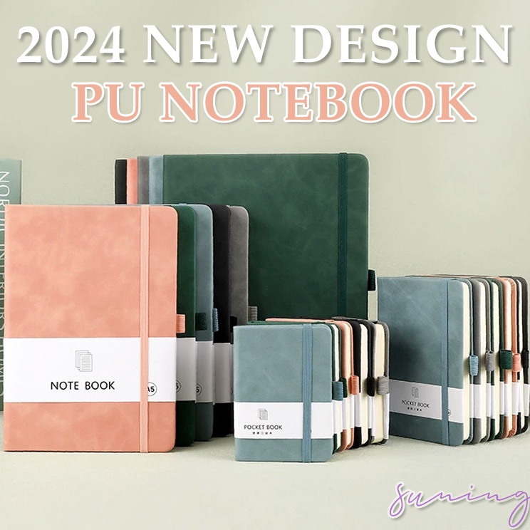 

Super Ngetrends Notebook mini pocket A7A6A5 Buku catatan kecil Book aesthetic portable Buku tulis memo agenda Bullet Journal Diary planner multicolorSuning Mall