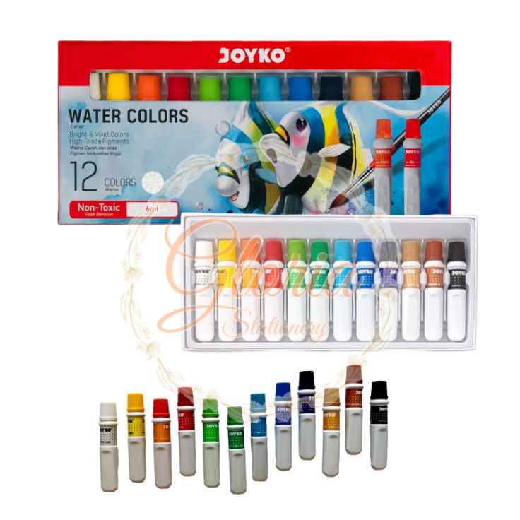 

Super Meriah Joyko cat air 12 warna Joyko water colors 12 colors Cat air 12 warna Joyko