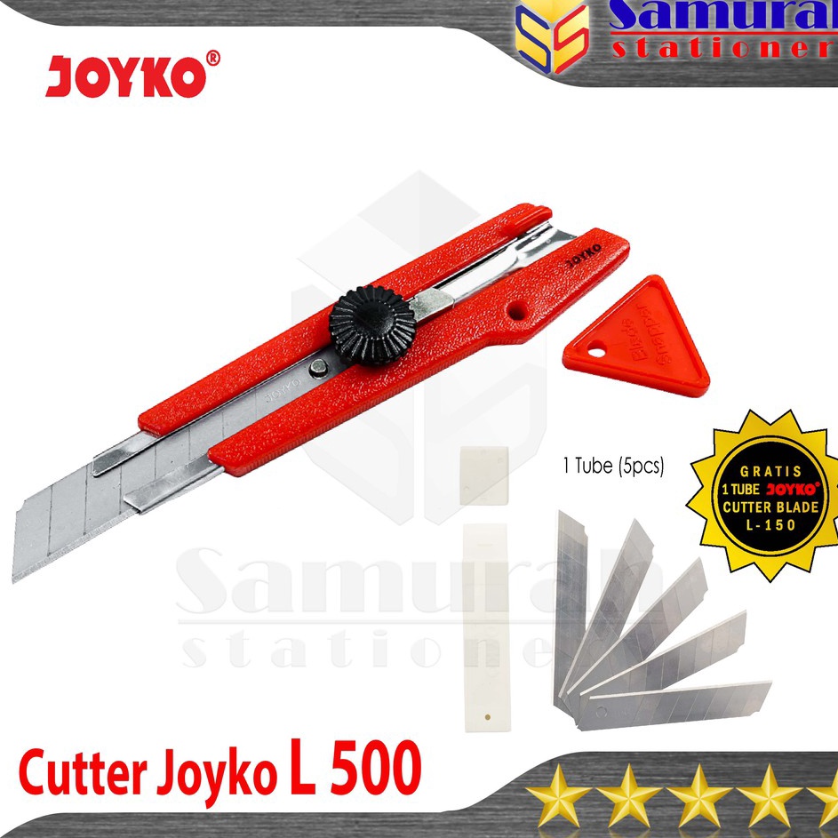 

Grosir Heboh Cutter Besar Joyko L5 Bonus Isi Cutter Pisau Potong Kertas L 5 Cutter Safety Lock JK L5