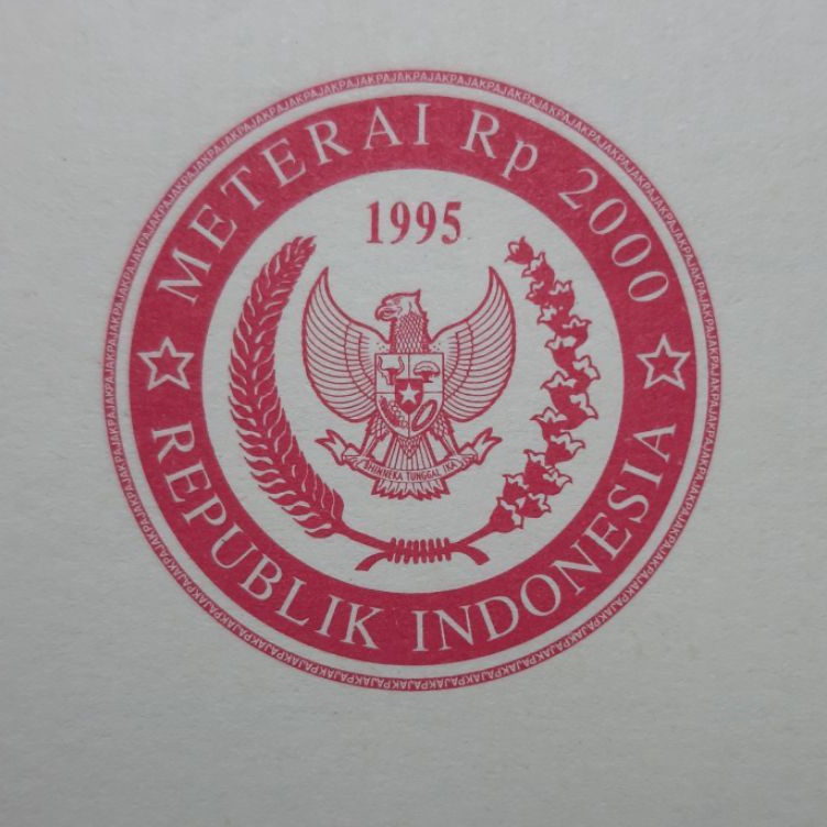 

Produk Berkualitas Kertas Segel Asli Tahun 1995 Double