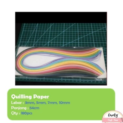 

Hemat LovelyCraftStore Quilling paper 54cm Paper Quilling 3mm 5mm 7mm 1mm Quilling tool template quilling board quilling comb
