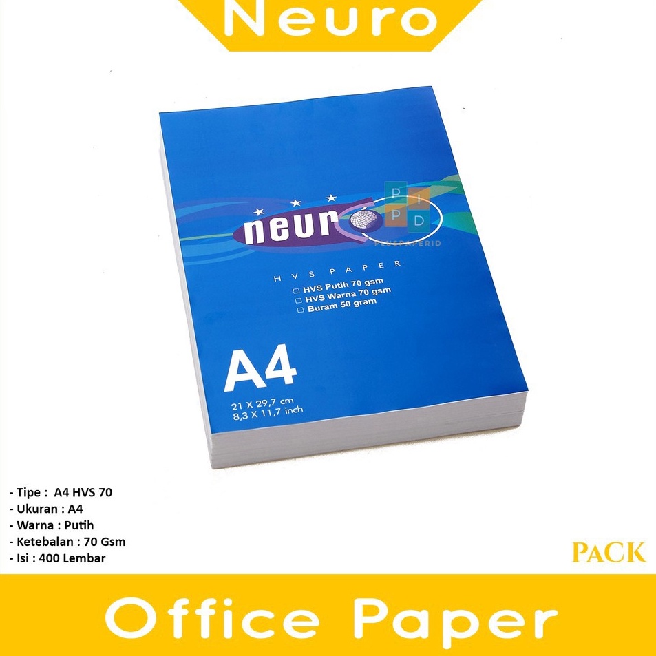 

Super Produsen NEURO Kertas HVS Fotokopi A4 7gsm pack