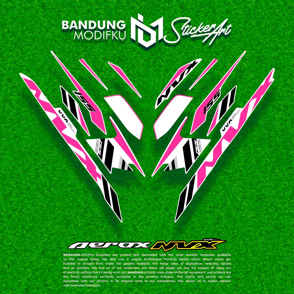 STRIPING AEROX 155 NEW CYBER CITY MOTIF 6 / BANDUNG MODIFKU / NVX / STIKER AEROX 155 CONNECTED / STI
