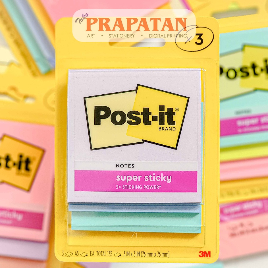

Serbu Promo Post It 3M 3321 Sticky Note 76x76mm Notes Memo Tempel