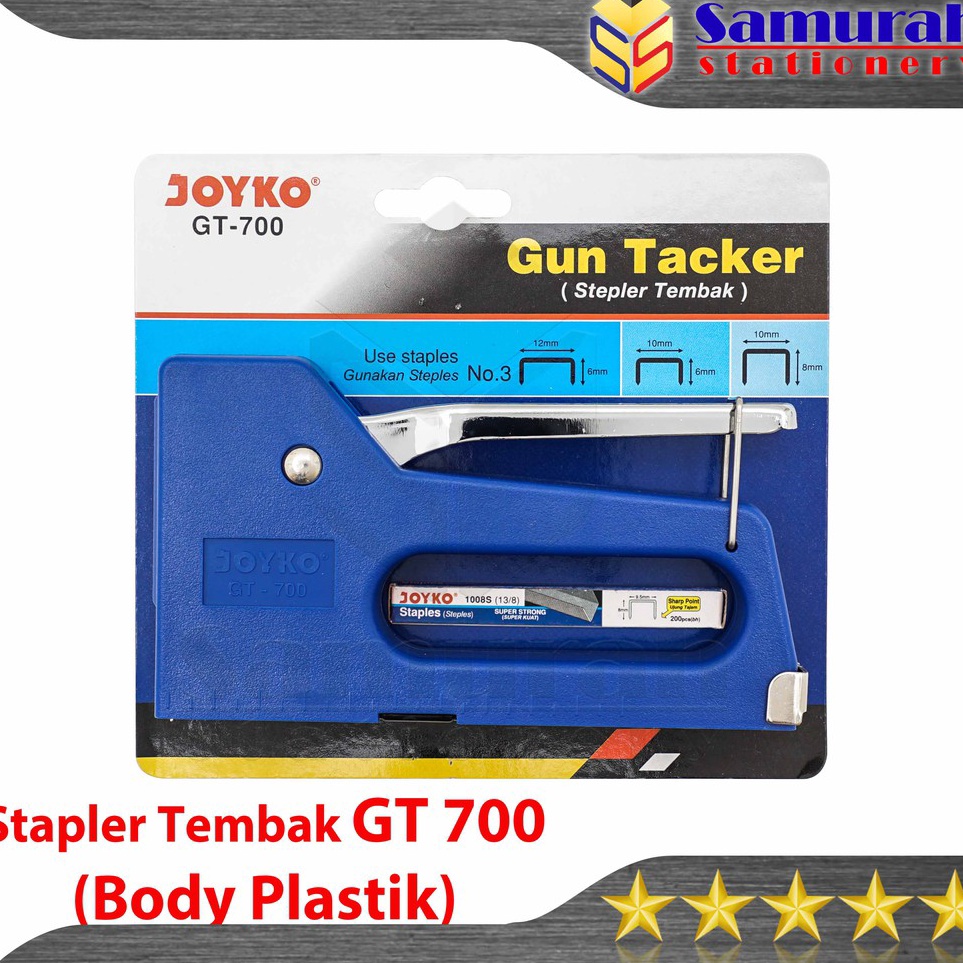 

Buruan Cek Mesin Stapler Tembak Joyko GT7 Body Plastik Gun Tacker GT 7 GT7 Stapler Sofa