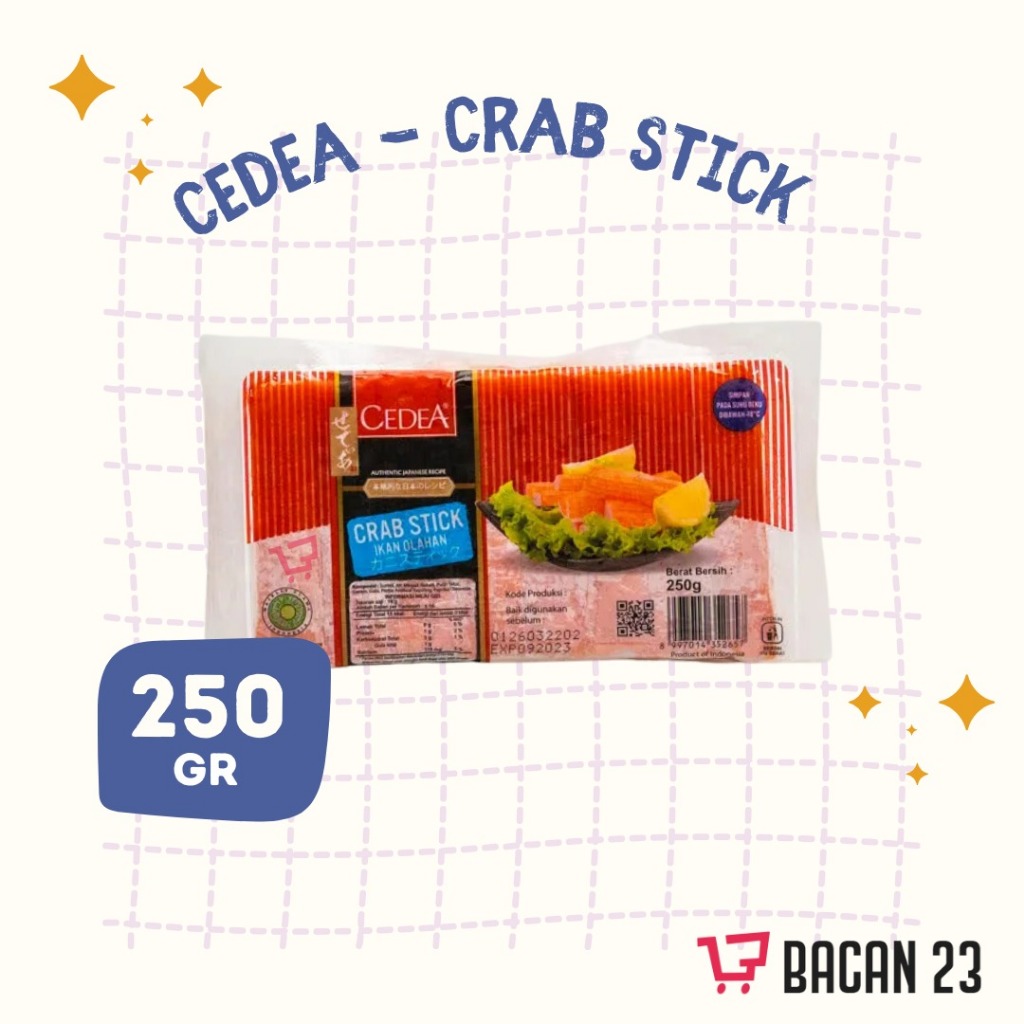 

Cedea Crab Stick (250 gr) Stik Kepiting / Frozen Food Bacan23 Bacan 23