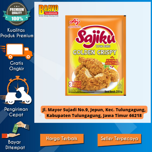 

Bravo Supermarket Tulungagung - SAJIKU Tepung bumbu Golden Crispy Sachet 200g