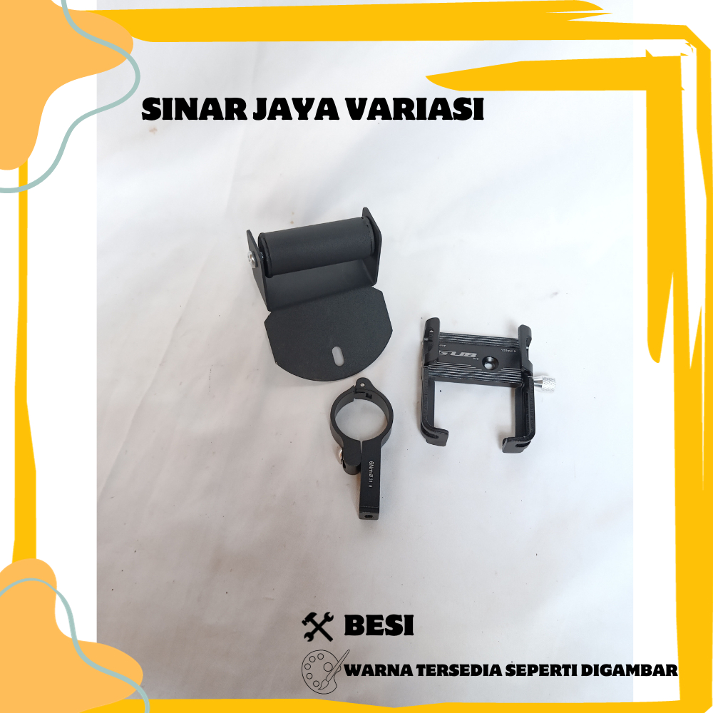 PAKET HOLDER HP BREKET BRACKET GPS HOLDER HP MOTOR YAMAHA NMAX NEW COVER STANG MOTOR NMAX BARU HOLDE