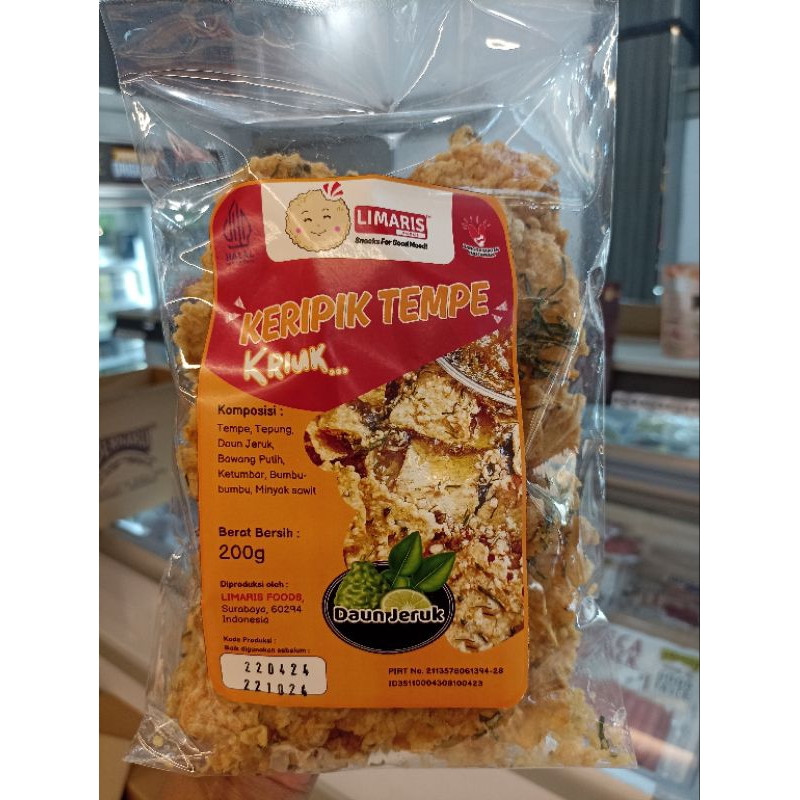 

Limaris Food Keripik Tempe daun jeruk 200gram