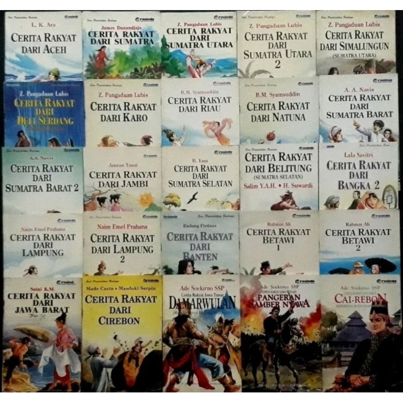 PAKET KOLEKSI 80 SERI PENDIDIKAN BUDAYA CERITA RAKYAT/GRASINDO 1995