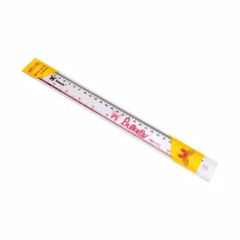 

BUTTERFLY RULER 30CM PENGGARIS KUPU KUPU 30CM PANJANG PLASTIK