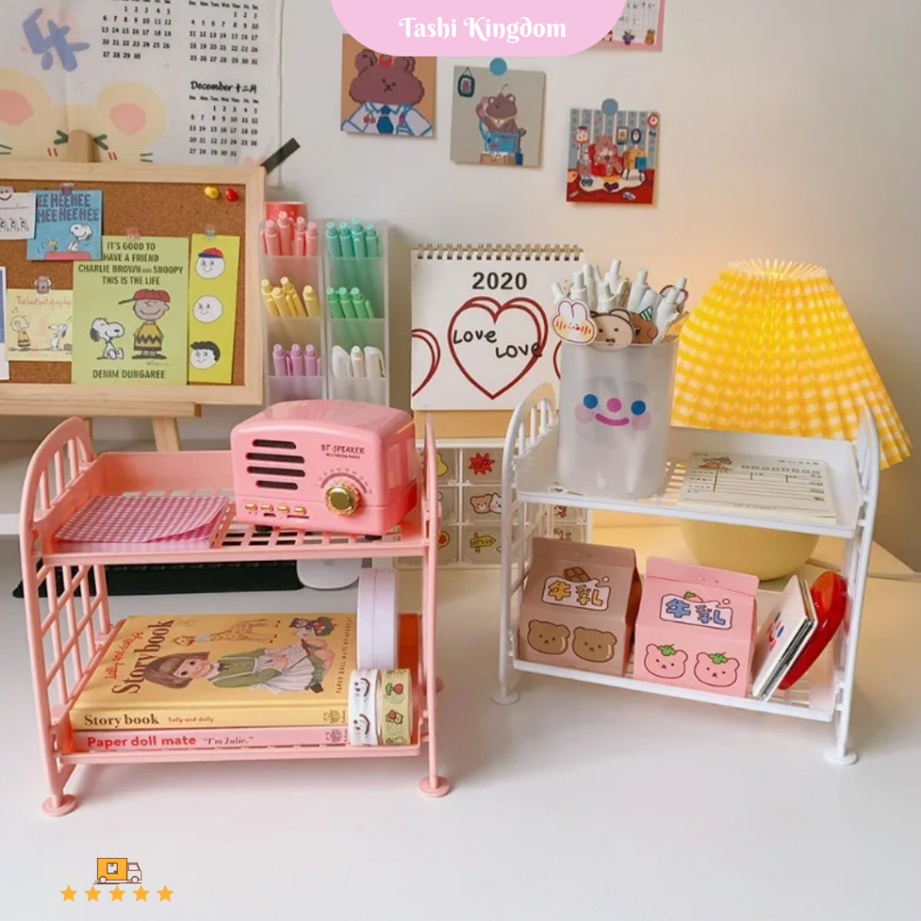 Rak dapur plastik , rak susun plastik , rak minimalis , rak organizer rak meja buku serbaguna