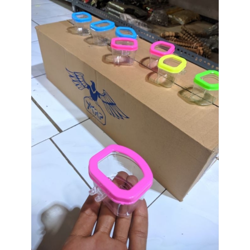 Grosir Cepuk Burung MRP 2 Wadah Pakan Burung Cangkir Makan Burung (Isi 200)