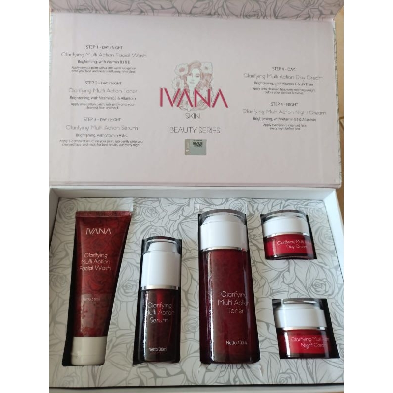 Ivana Skin Beauty Exclusibe Package 1set Skincare 1 Paket (BPOM)