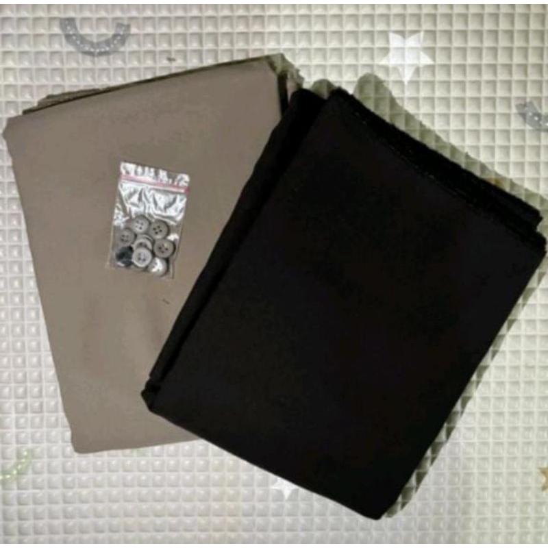 Bahan Kain PDH/POLSUS/PDHSUS Jatah polri baju + celana PDH coklat POLISI seragam satpam security cok