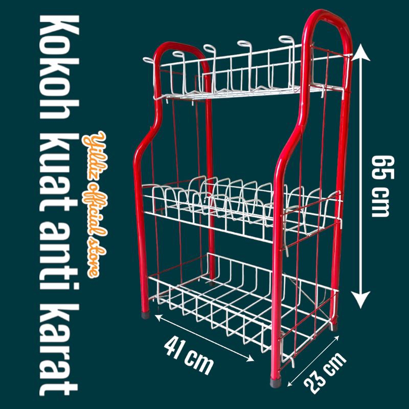 Rak piring Rak piring mini Rak piring RPL Rak piring susun 3 Rak piring wastafel Rak piring meja Rak