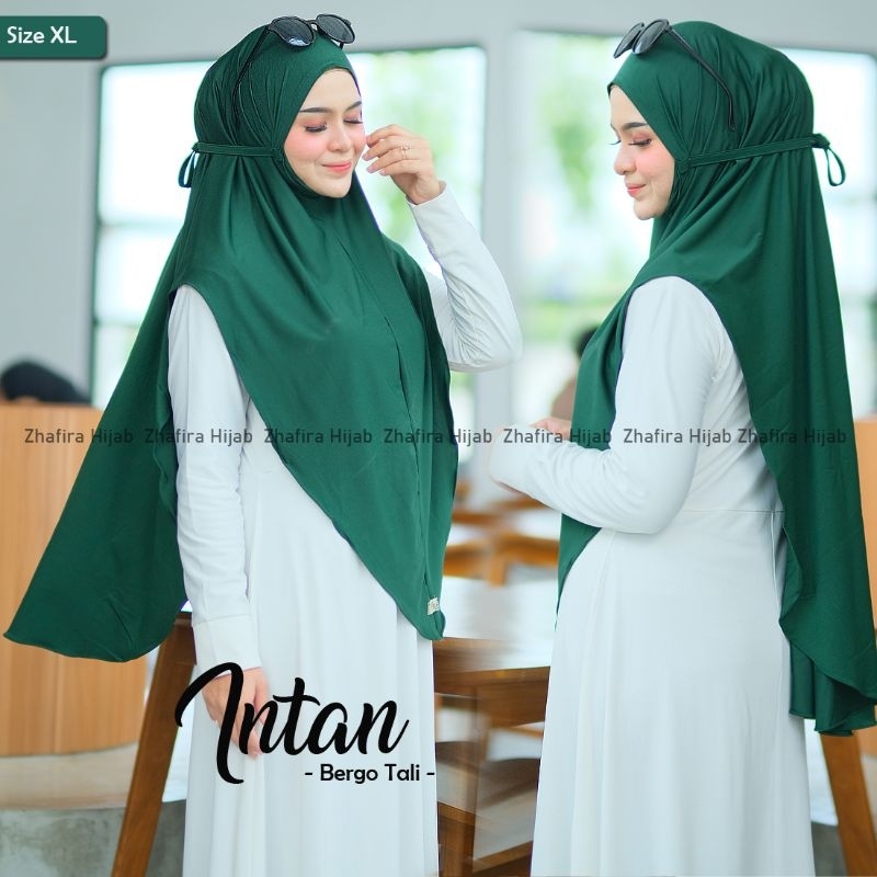 BERGO INTAN polos by Zhafira / bergo tali / bergo jersey / bergo polos