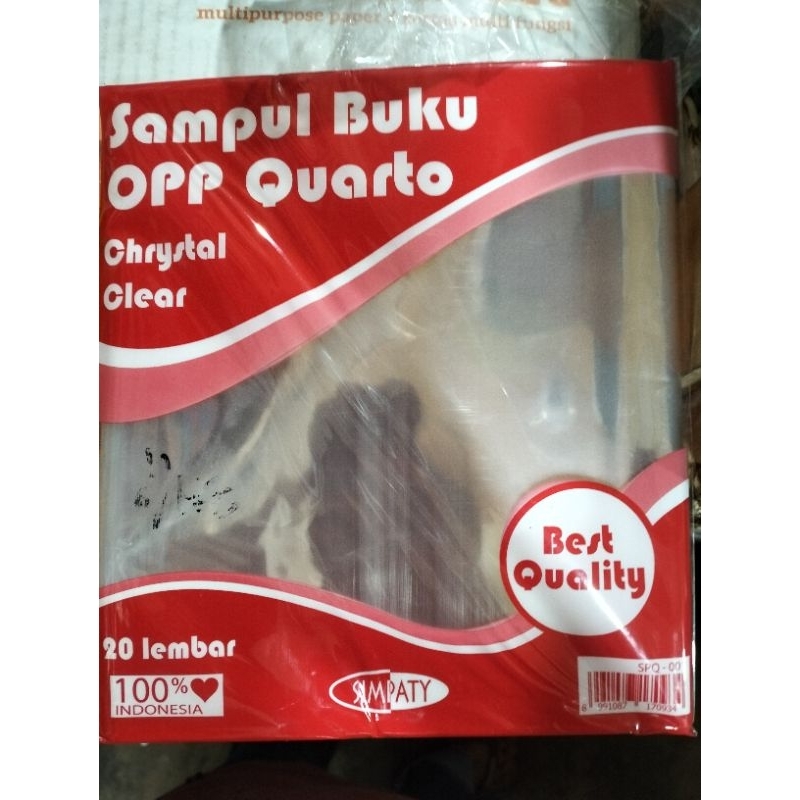 

1 Pack Isi 20 Sampul Buku Tulis paperline sidu Okey dll Bening Bersih nya