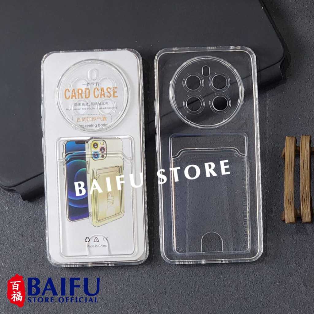 Realme 12 Pro Plus Card Case Clear / Slot Kartu Bening Case Realme 12 Pro Plus