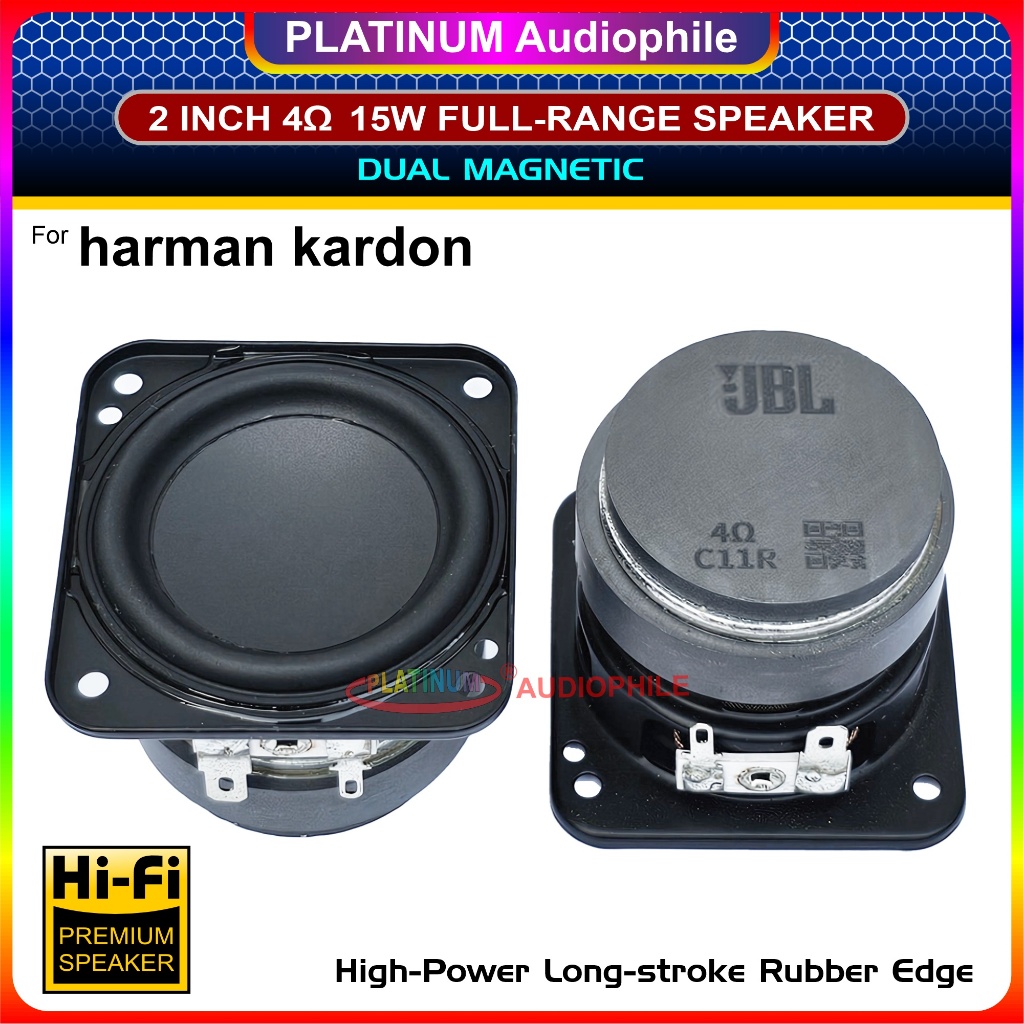 Speaker 2 inch Fullrange 4 ohm 15W Hifi Speker Full range 2" for DIY Boombox JBL Harman Kardon C11R