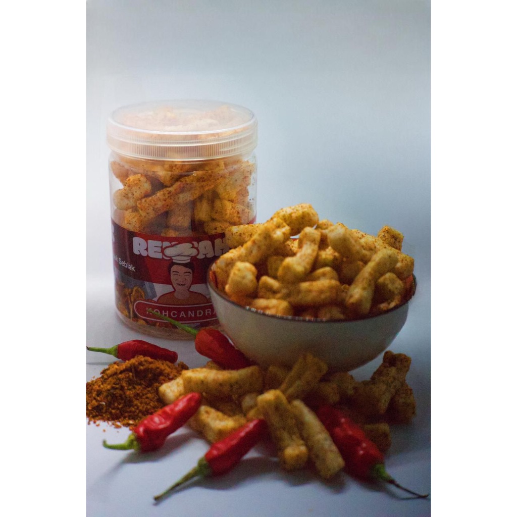 

Kerupuk Pedo Pedas Daun Jeruk Toples 800ml - Camilan Snack