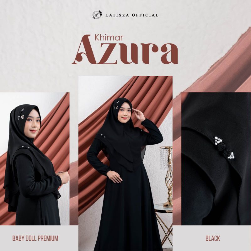 HIJAB WANITA AZURA KHIMAR LATISZA | KHIMAR MUSLIMAH SIMPLE | KHIMAR WANITA TERBARU 2024 | KERUDUNG S