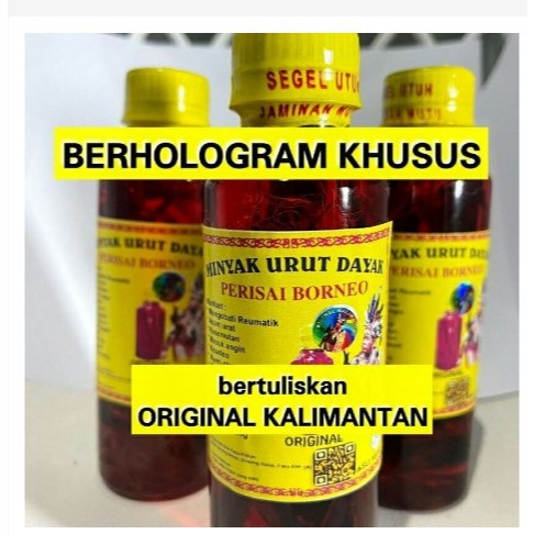 Minyak Urut Dayak Original Kalimantan 100% Perisai Borneo Minyak Ida Dayak Untuk Patah Tulang,