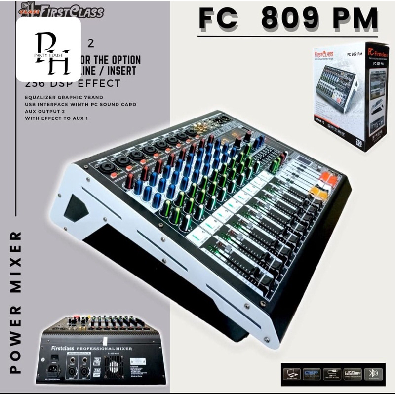 power mixer firstclass fc 809 pm fc809pm fc 809pm original . power mixer first class fc 809 pm . 2x6