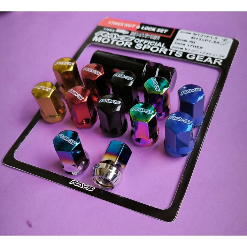 Lug Nut Racing Mur Roda Velg Racing RAYS OFFICIAL