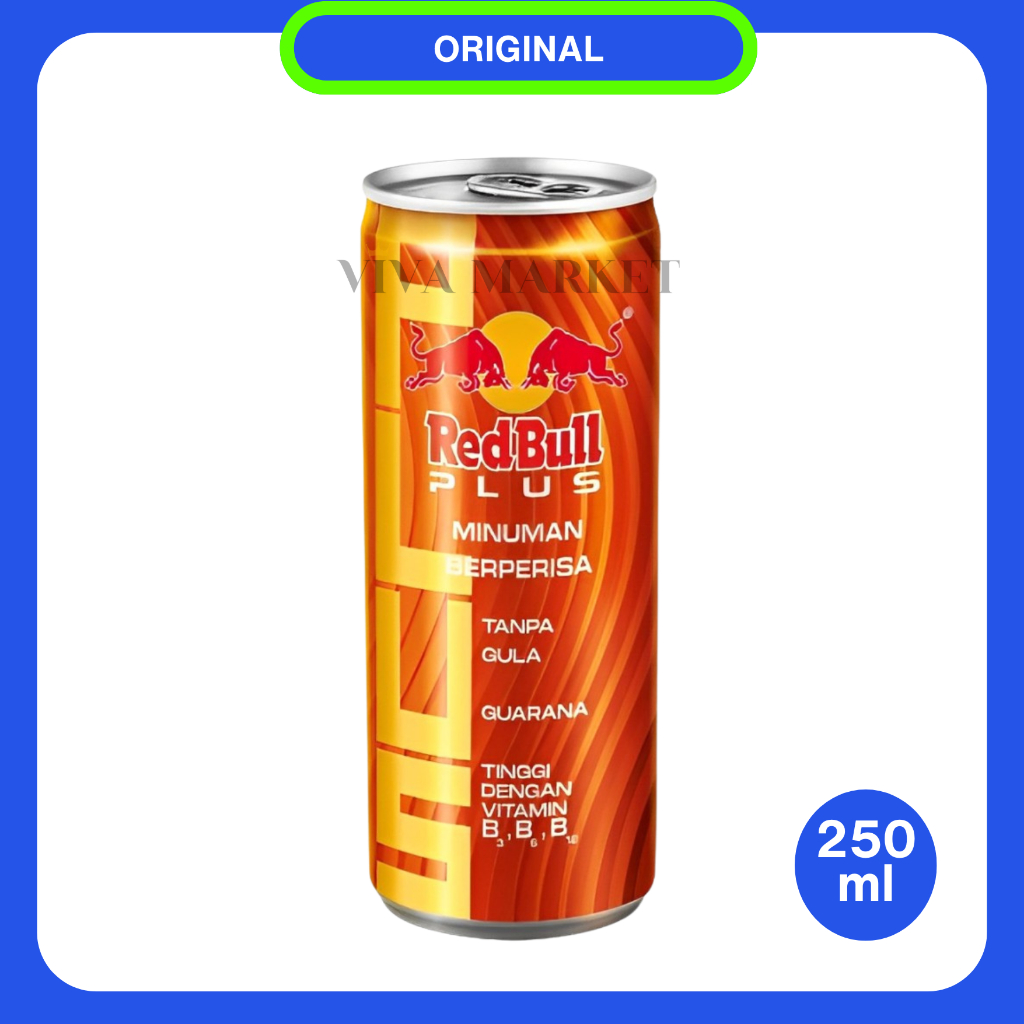 

RedBull Plus. Zero Sugar Energy Drink 250ml. Minuman Energi Original Thailand