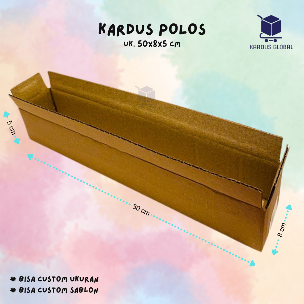 

KARDUS BOX POLOS BARU UKURAN 50x8x5 CM