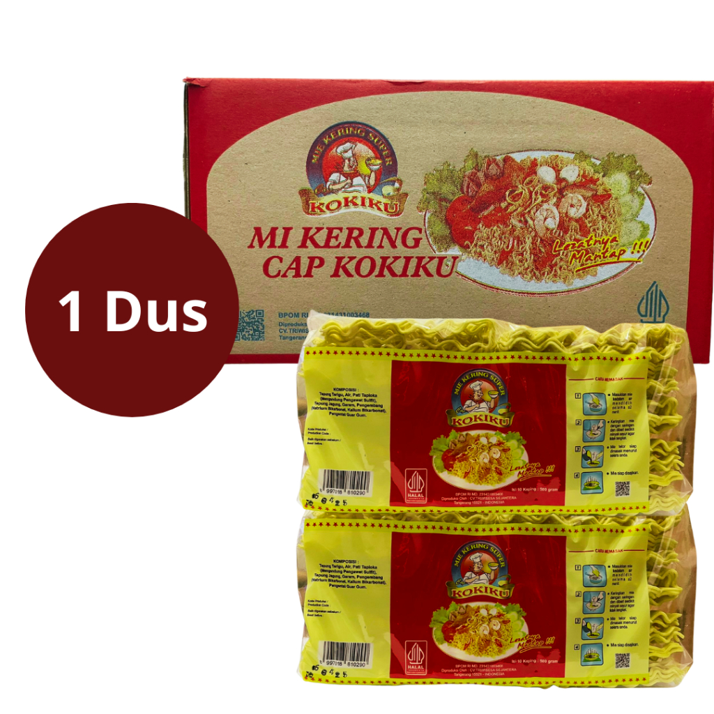 

Mie Telor Kokiku 500gr 1 dus isi 10 pcs
