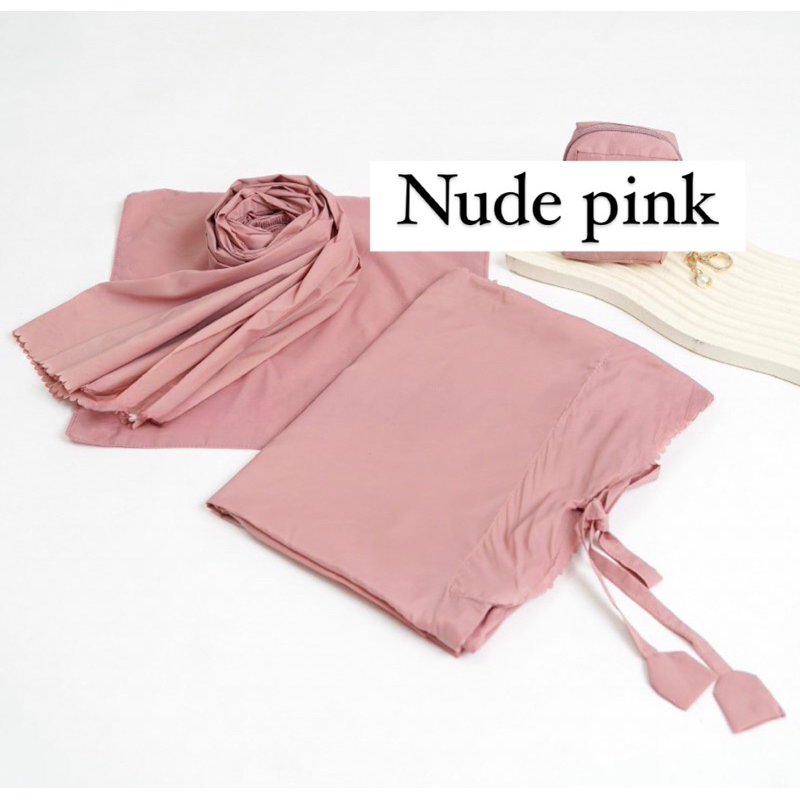 Mukena Travel Mini Parasut Korea by Azella (COD/ INSTANT)