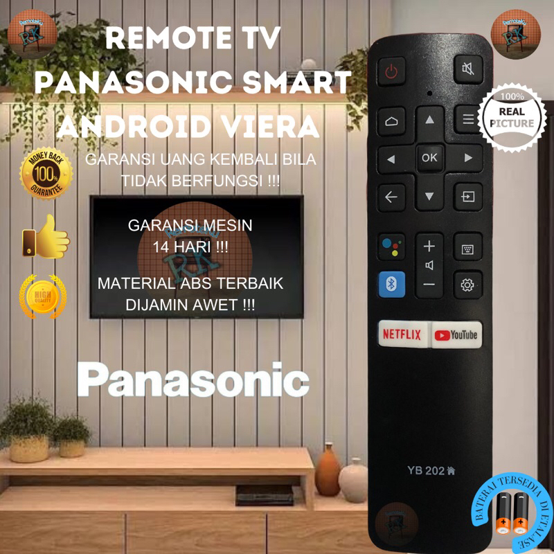 Remot remote tv Panasonic smart android viera high quality
