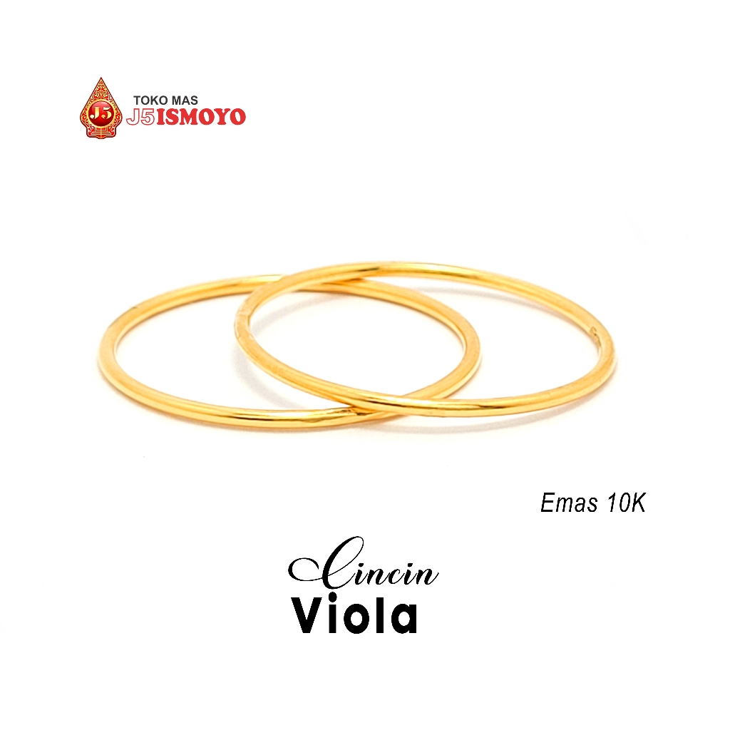 Cincin Emas Asli 10K Besurat Viola Model J5 Ismoyo