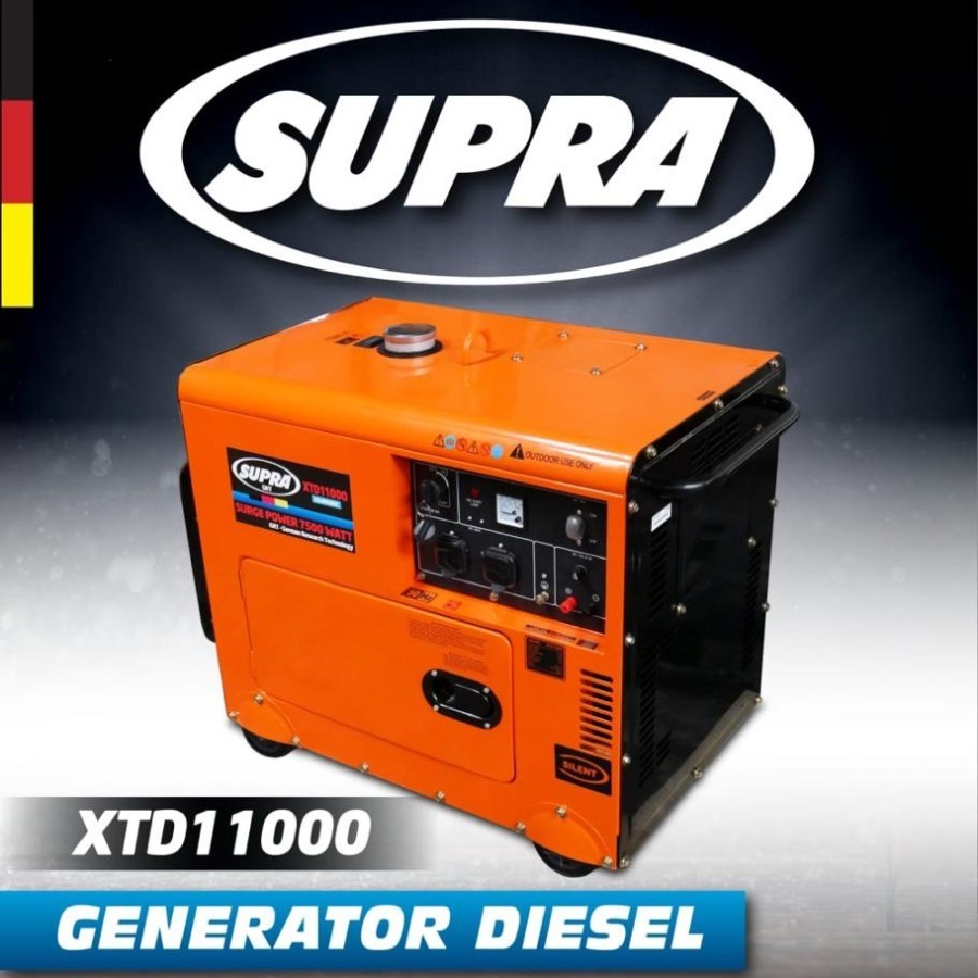 Genset Silent Diesel 7000 Watt 7 kVA SUPRA XTD-11000 Genset Solar