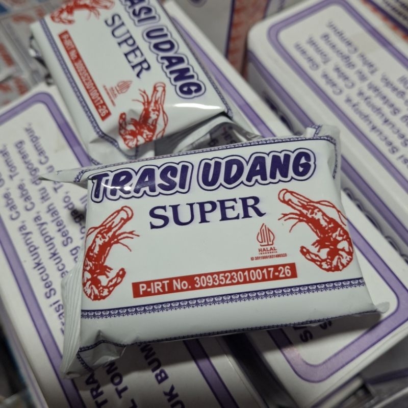 

Trasi Udang SUPER Cap H. Ismail kemasan 1 ons