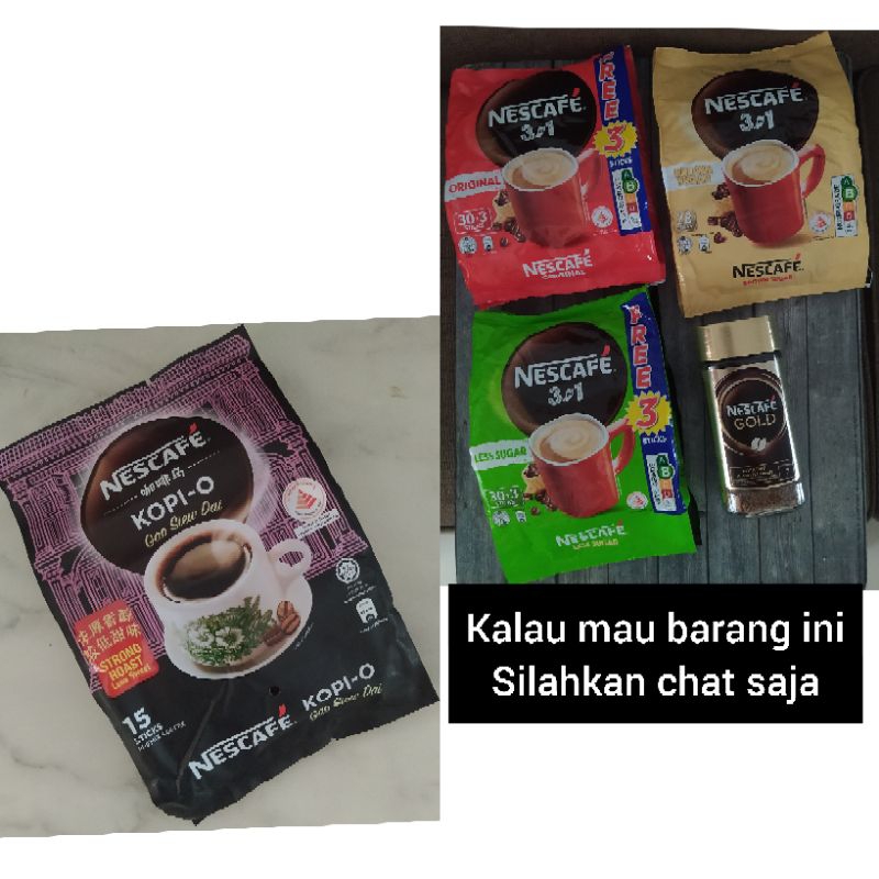 

Nescafe Kopi O Gao Siew Dai Strong Roast Less Sweet