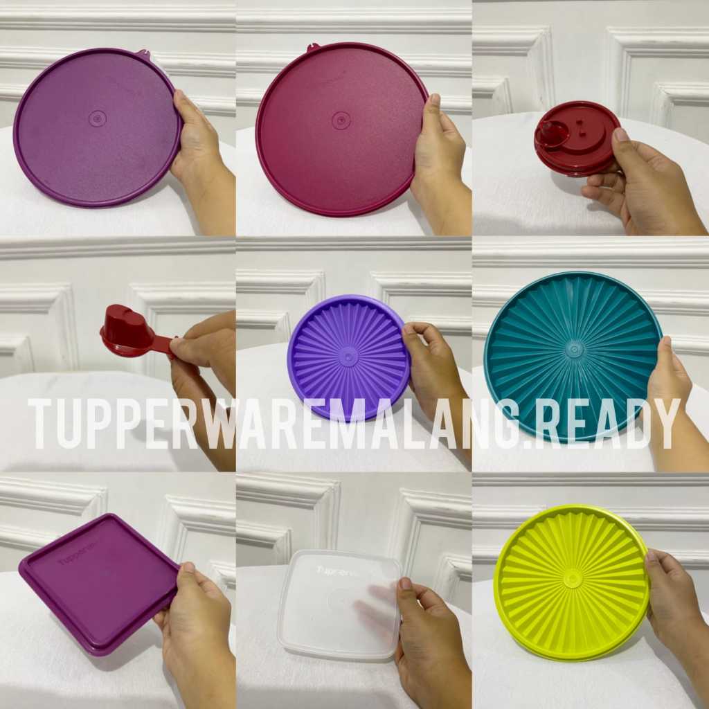 READY STOK SPAREPART TUPPERWARE / SEAL / TUTUP TUPPERWARE ORI GIANT / MAXI CANISTER / LOLLY TUP/ SWEET SAVER/ SQUARE ROUND/ DECO MURAH